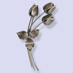 🍁Vintage Bond Boyd 925 Bouquet Brooch